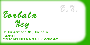 borbala ney business card