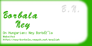 borbala ney business card